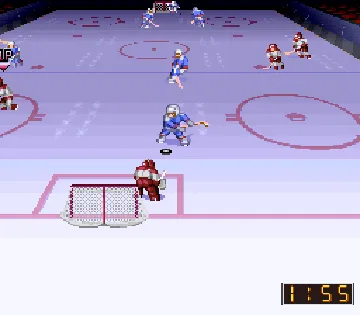 Super Hockey '94 (Japan) screen shot game playing